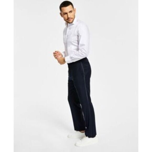 Alfani Other - Alfani Men's Blue Slim-Fit Navy Tuxedo Pants 34x32